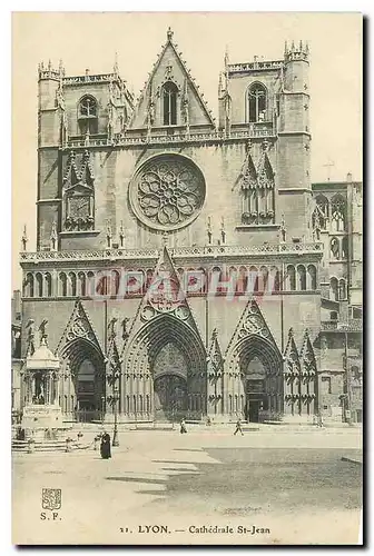 Cartes postales Lyon Cathedrale St Jean
