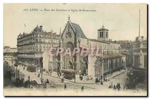 Cartes postales Lyon Place des Cordiellers et Eglise St Bonaventure