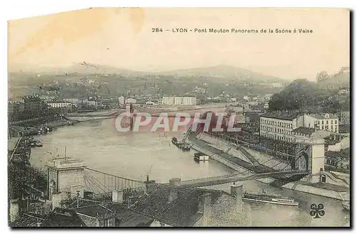 Cartes postales Lyon Pont Mouton Panorama de la Saone a Vaise
