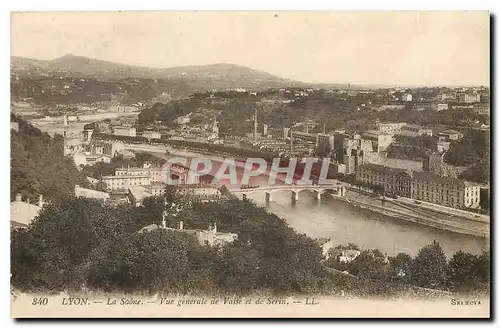 Cartes postales Lyon La Saone Vue generale de Vaise et de Serin
