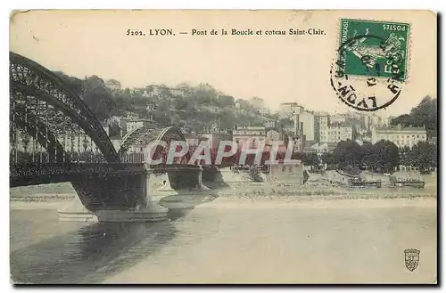 Ansichtskarte AK Lyon Pont de la Bouche et coteau Saint Clair