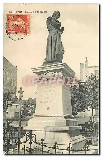 Cartes postales Lyon Statue de Jacquard
