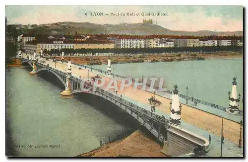 Cartes postales Lyon Pont du Misi et Quai Gaillefon