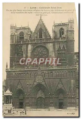 Cartes postales Lyon Cathedrale Saint Jean