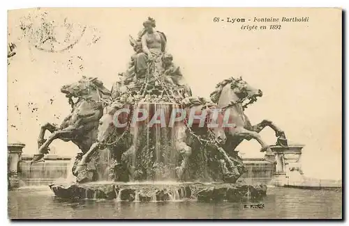 Cartes postales Lyon Fontaine Bartholdi