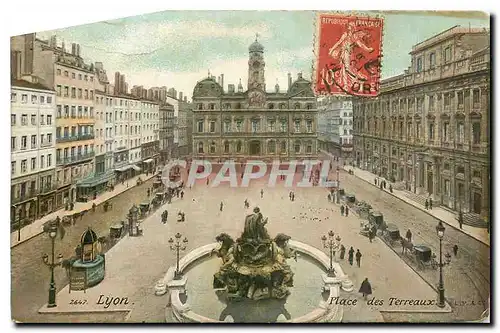 Cartes postales Lyon Place des Terreaux