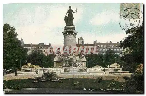 Ansichtskarte AK Lyon La Place Perrache