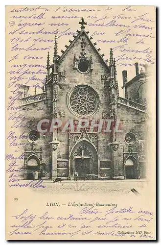 Cartes postales Lyon l'Eglise Saint Bonaventure