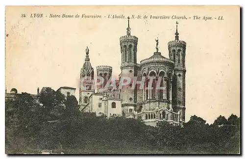 Ansichtskarte AK Lyon Notre Dame de Fourviere l'Abside N D DE fOURVIERE cHURCH