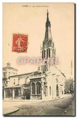 Cartes postales Lyon Eglise St Paul