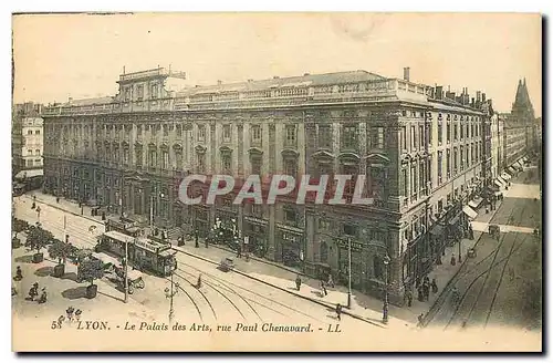 Cartes postales Lyon Le Palais des Arts rue Paul Chenavard