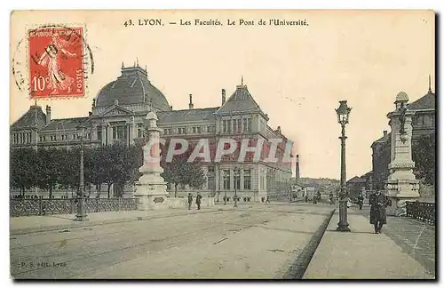 Cartes postales Lyon Les Facultes Le Pont de l'Universite
