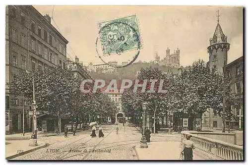 Cartes postales Lyon Avenue de l'Archeveche