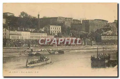 Cartes postales Lyon Fort de Serin Bateaux