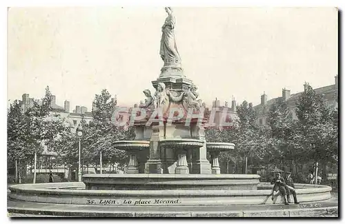 Ansichtskarte AK Lyon La place Morand