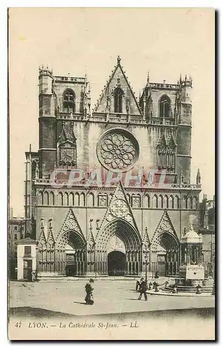 Cartes postales Lyon La Cathedrale St Jean