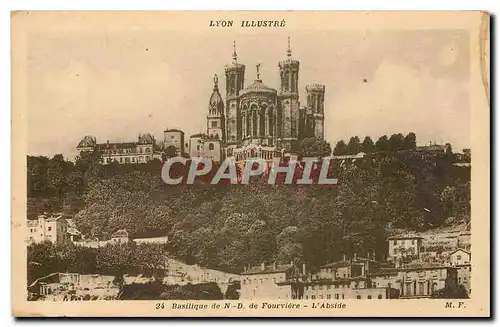 Cartes postales Lyon illustre Basilique de N D de Fourviere l'Abside