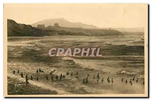 Cartes postales La Douce France Cote Basque Biarritz Basses Pyrenees l'heure du bain sur la Cote des Basques