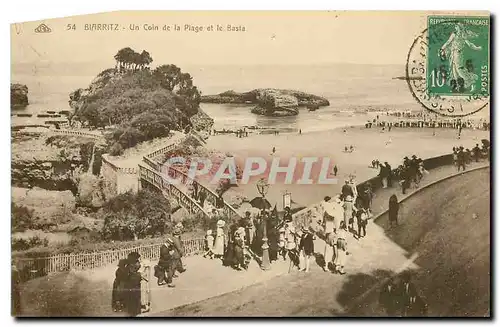 Ansichtskarte AK Biarritz Un coin de la Plage et le Basta