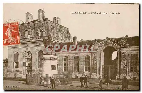 Cartes postales Chantilly Statue du Duc d'Aumale