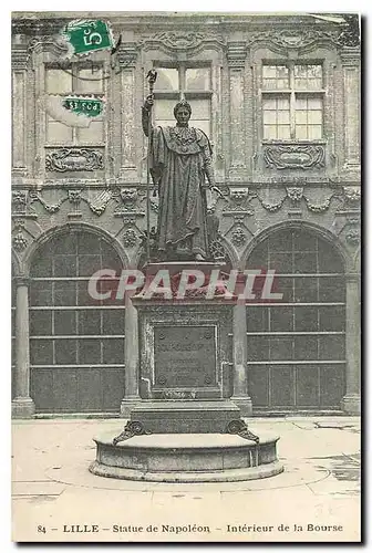 Cartes postales Lille Statue de Napoleon Interieur de la Bourse