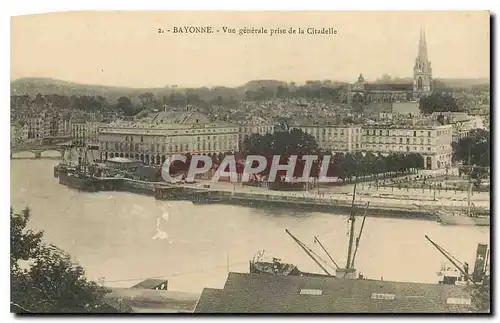 Cartes postales Bayonne Vue generale prise de la Citadelle