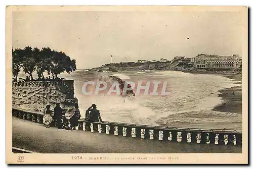 Cartes postales Biarritz La Grande plage