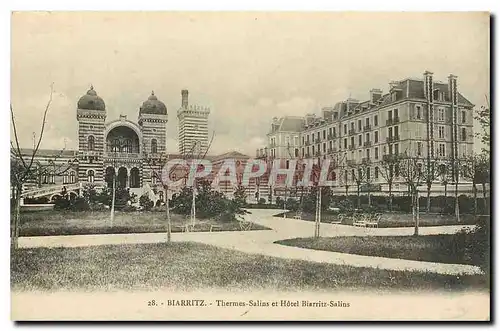 Ansichtskarte AK Biarritz Thermes Salins et Hotel Biarritz Salins