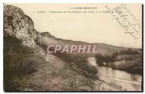 Cartes postales La Suisse Normande Clecy Panorama sur les Rochers des Parcs et la Vallee de l'Orne