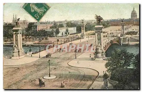 Cartes postales Paris Le pont Alexandre II Vue prise du Palais