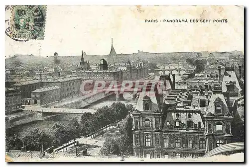 Ansichtskarte AK Paris Panorama des Sept Ponts