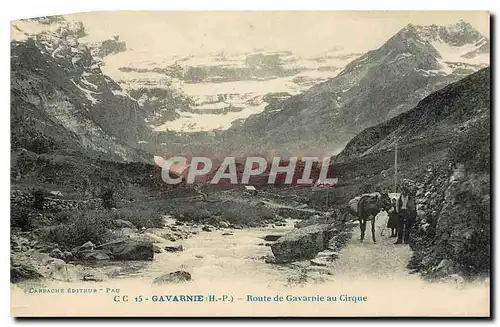 Cartes postales Gavarnie H P Route de Gavarnie au Cirque