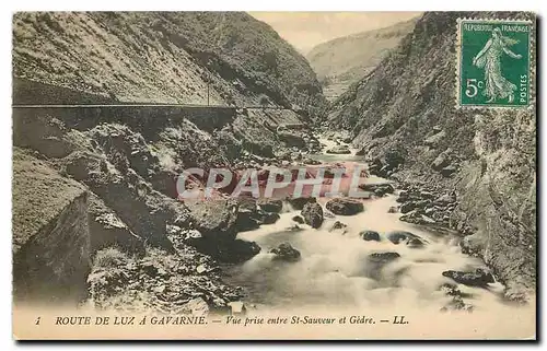 Ansichtskarte AK Route de Lux a Gavarnie Vue prise entre St Sauveur et Gedre