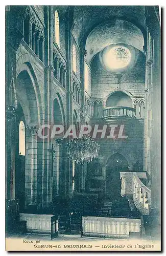 Cartes postales Semur en Brionnais Interieur de l'Eglise