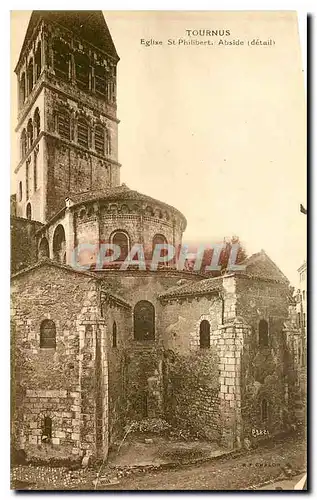 Ansichtskarte AK Tournus Eglise St Philibert Abside detail