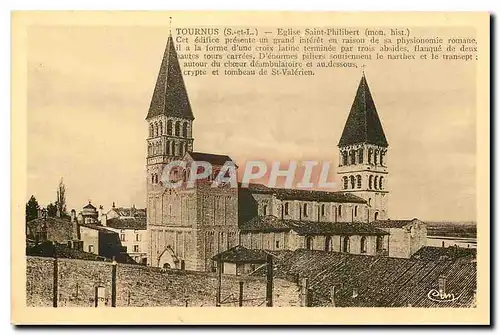 Cartes postales Tournus S et L Eglise Saint Philibert