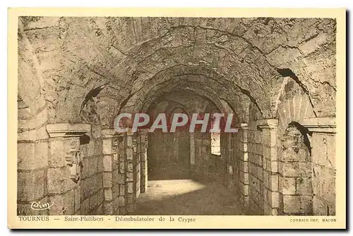 Cartes postales Tournus Saint Philibert Deambulatoire de la Crypte