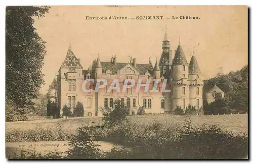 Ansichtskarte AK Environs d'Autun Sommant Le Chateau