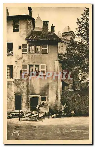 Ansichtskarte AK Annecy Haute Savoie Vieille Maison en bordure du Thiou