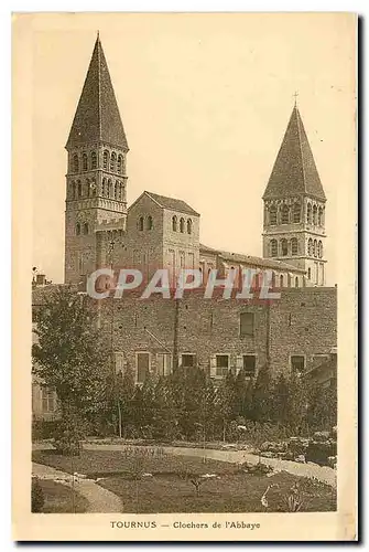 Ansichtskarte AK Tournus Clochers de l'Abbaye