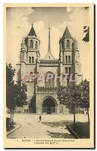 Ansichtskarte AK Dijon Cathedrale Saint Benigne Facade