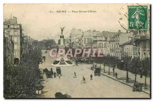 Cartes postales Reims Place Drouet d'Erlon