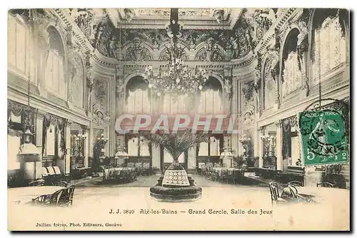 Cartes postales Aix les Bains Grand cercle Salle des Jeux