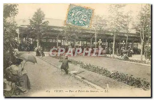Cartes postales Vichy Parc et Palais des Sources