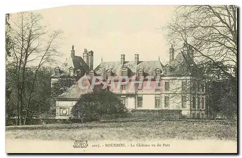 Cartes postales Bourron Le Chateau vu du Parc