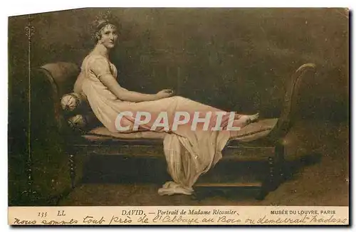Ansichtskarte AK David Portrait de Madame Recamier Musee du Louvre Paris
