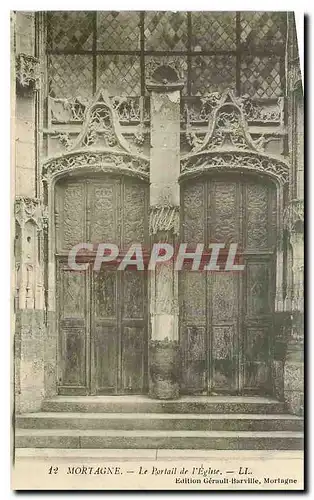 Cartes postales Mortagne Le Portail de l'Eglise