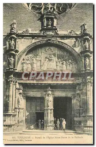 Cartes postales Toulouse Portail de l'Eglise Notre Dame de la Dalbade