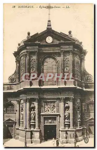 Ansichtskarte AK Bordeaux Eglise Notre Dame