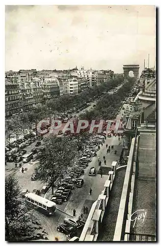 Cartes postales moderne Paris et ses Merveilles L'Avenue des Champs Elysees vers l'Arc de Triomphe de l'Etoile